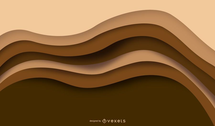 Brown wavy layers background Brown wavy layers background