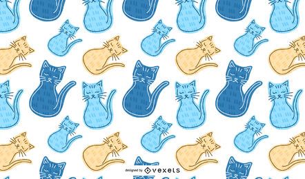 Cat Cartoon Background