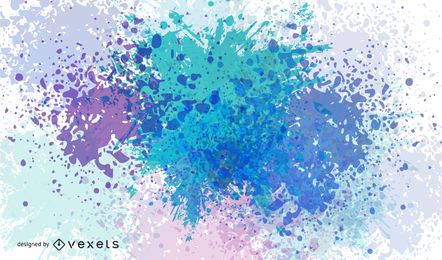Splashed Ink Cold Colors Hintergrund