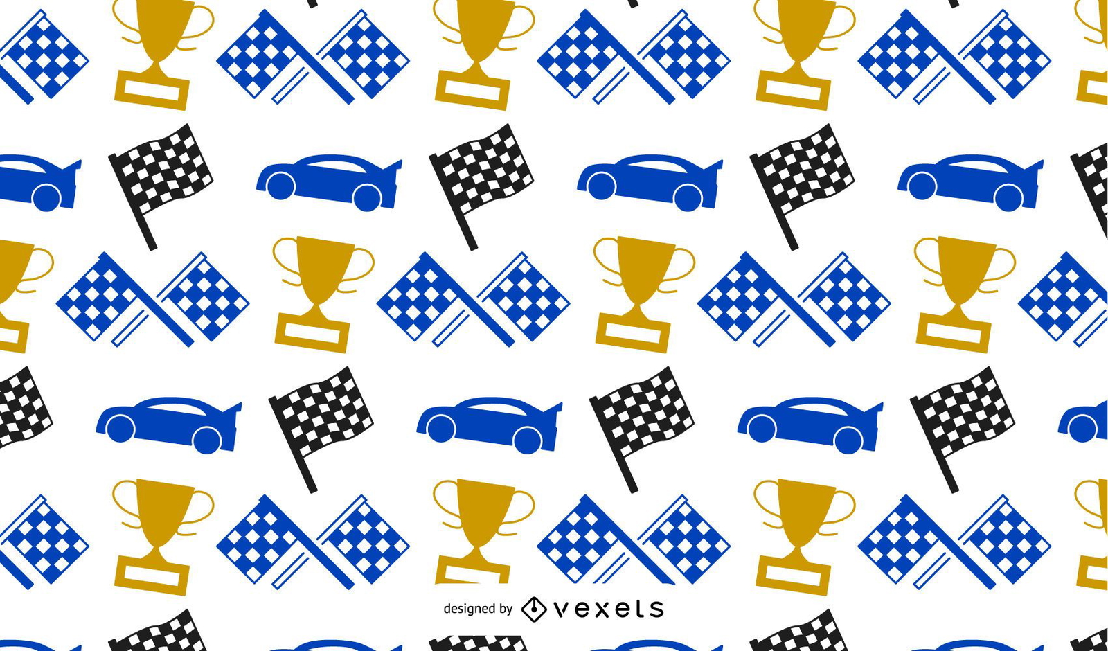 Racing Elements Pattern Design