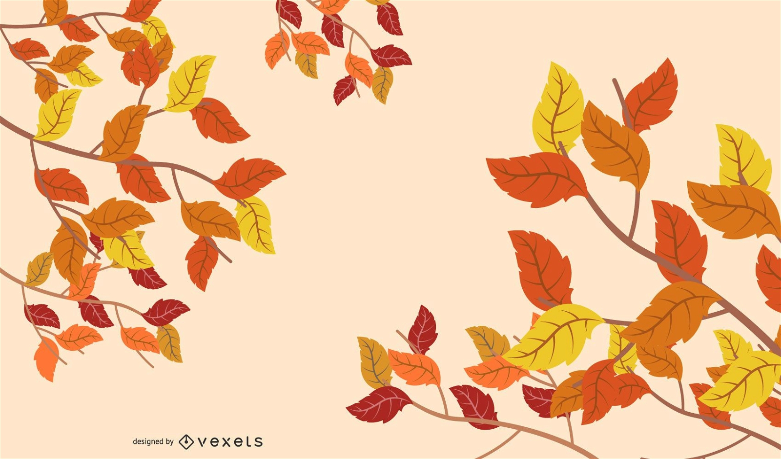 Fondo de hojas de otoño