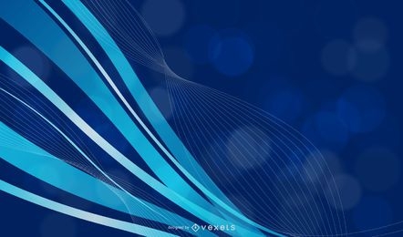 Blue Abstract Wavy Background