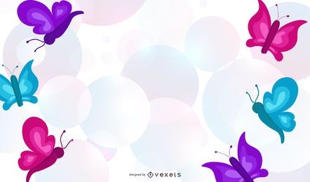 Abstract Butterfly Background Design