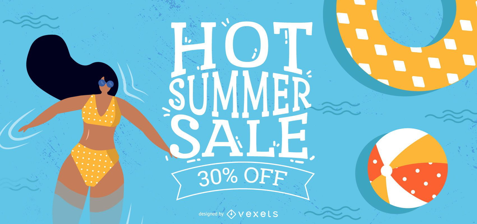 Hot summer sale.ai Royalty Free Stock SVG Vector and Clip Art