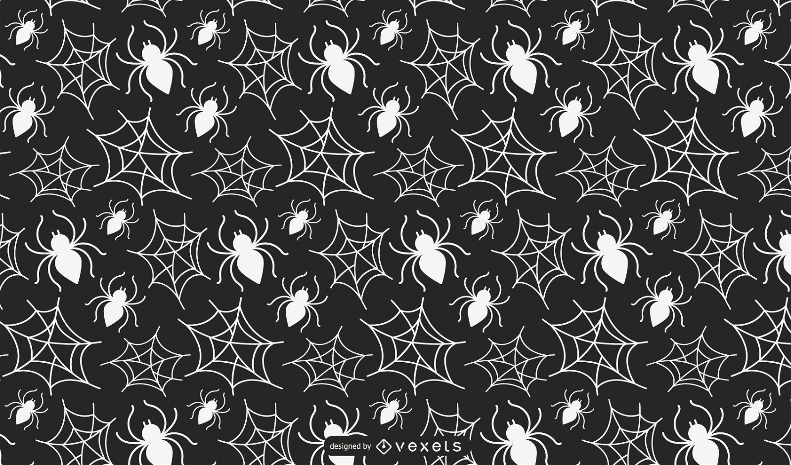 Spiders and Webs Pattern Design