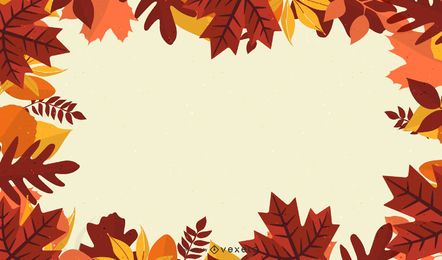 Maple Leaves Frame Illustration Vector Download