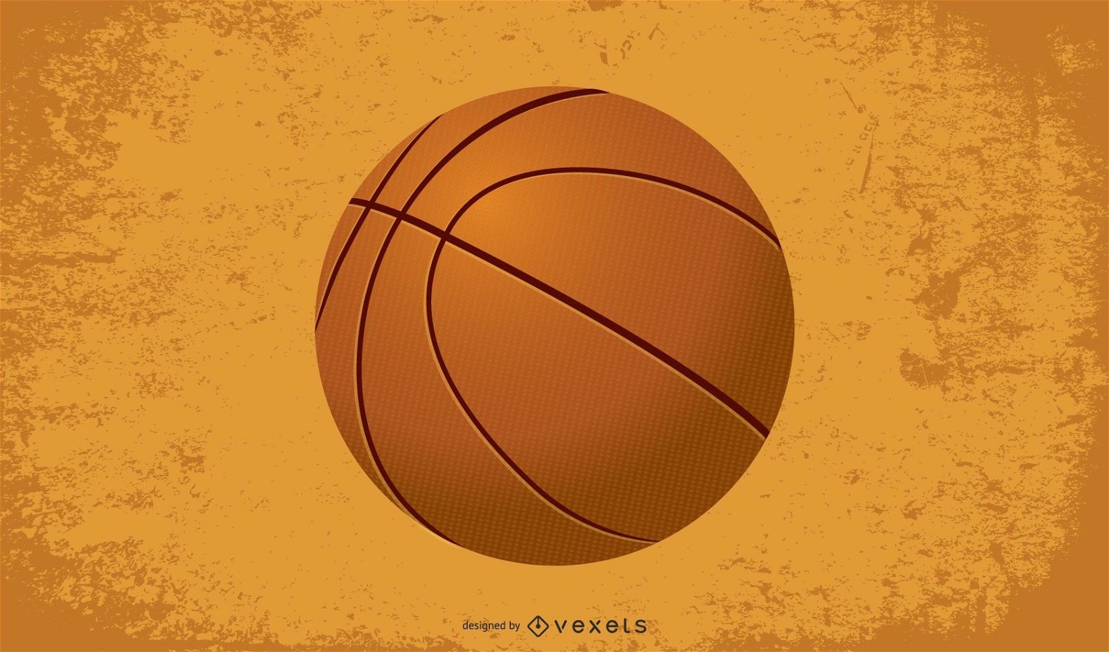 ilustração clássica de basquete