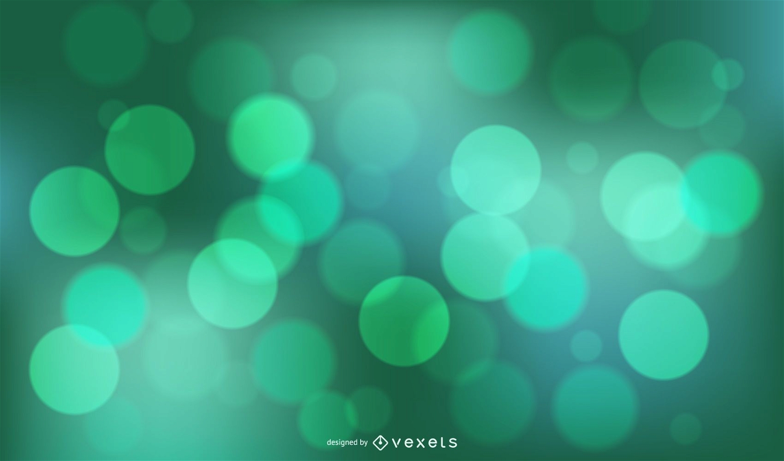 Grünes Bokeh-Hintergrunddesign