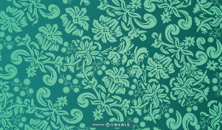 Floral Background Green Floral Background Green
