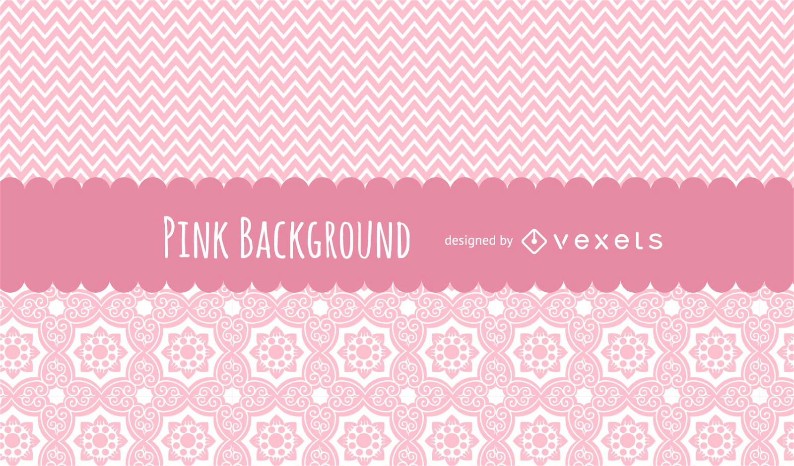 Cute pink patterns background