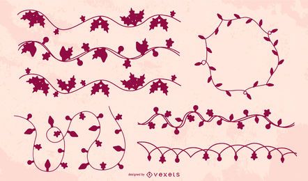Christmas Lights Silhouette Ornament Pack