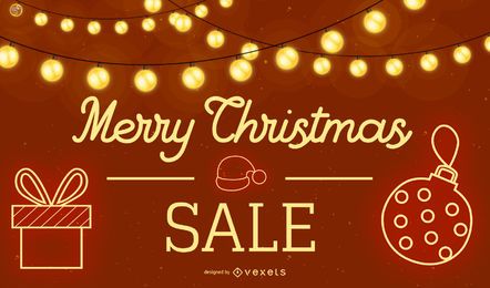 Christmas Sale Illustration Design 