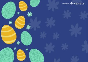 Easter Flat Design Background