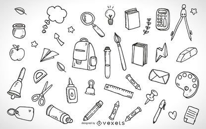 Schule liefert Elemente Umriss