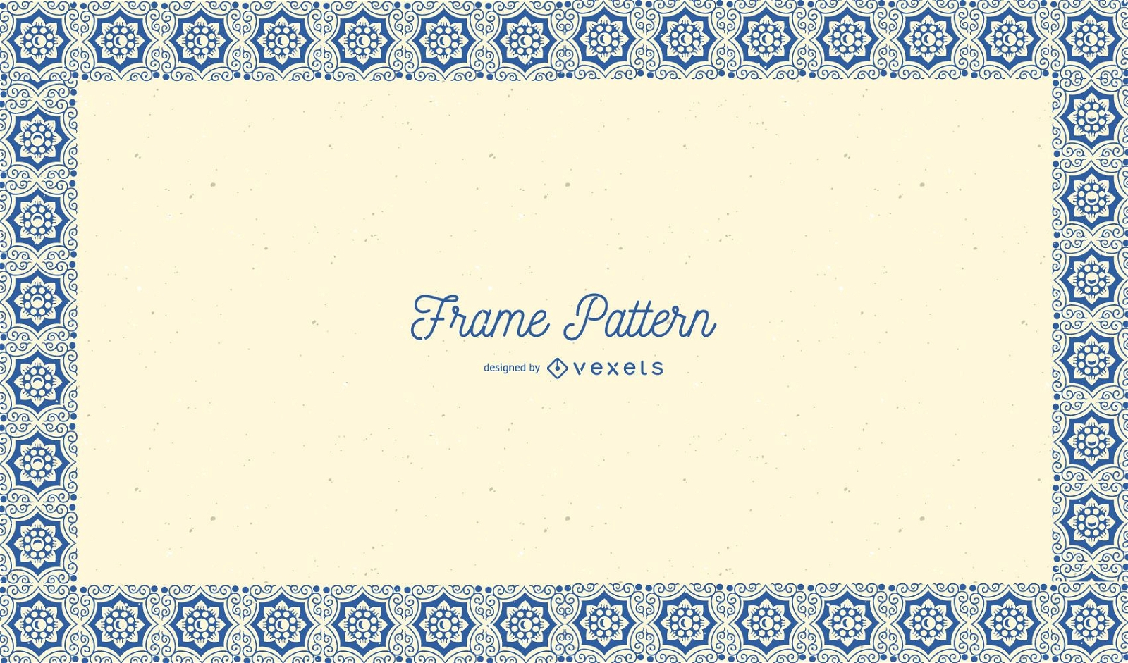 Arabic Floral Pattern Frame
