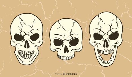 Paquete de calavera malvada