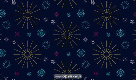 Colorful lines fireworks pattern background