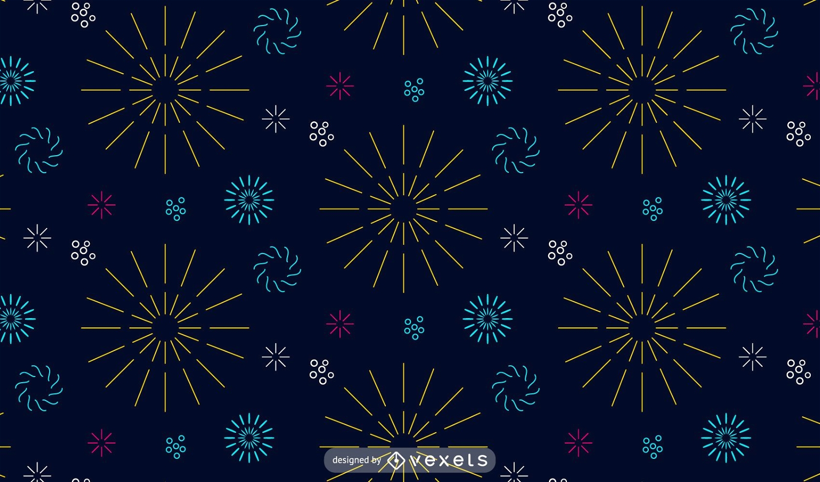 Colorful lines fireworks pattern background
