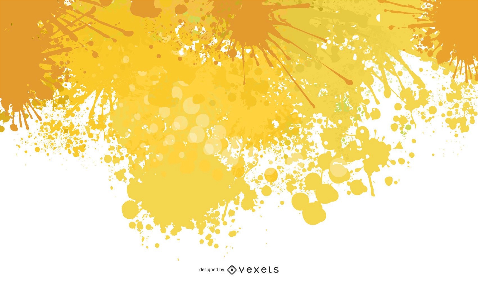 Yellow Splat Background Design