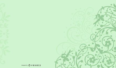 Diseño de fondo de remolinos verdes