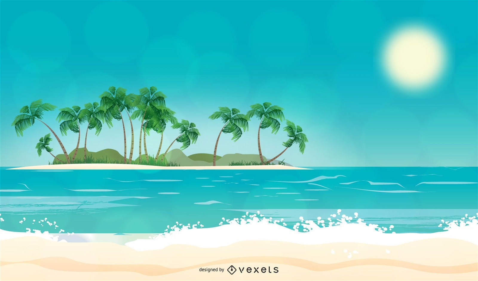 Island Background Design