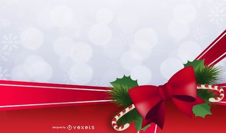 Marco de fondo navideño con adornos
