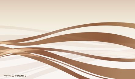 Abstract Copper Waves Background