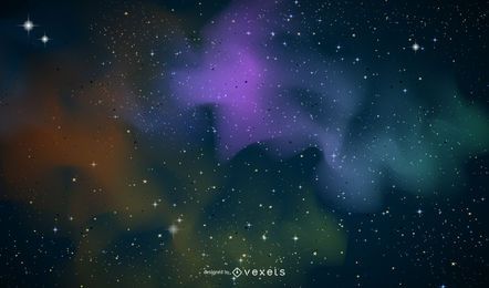 Galaxy Background Design
