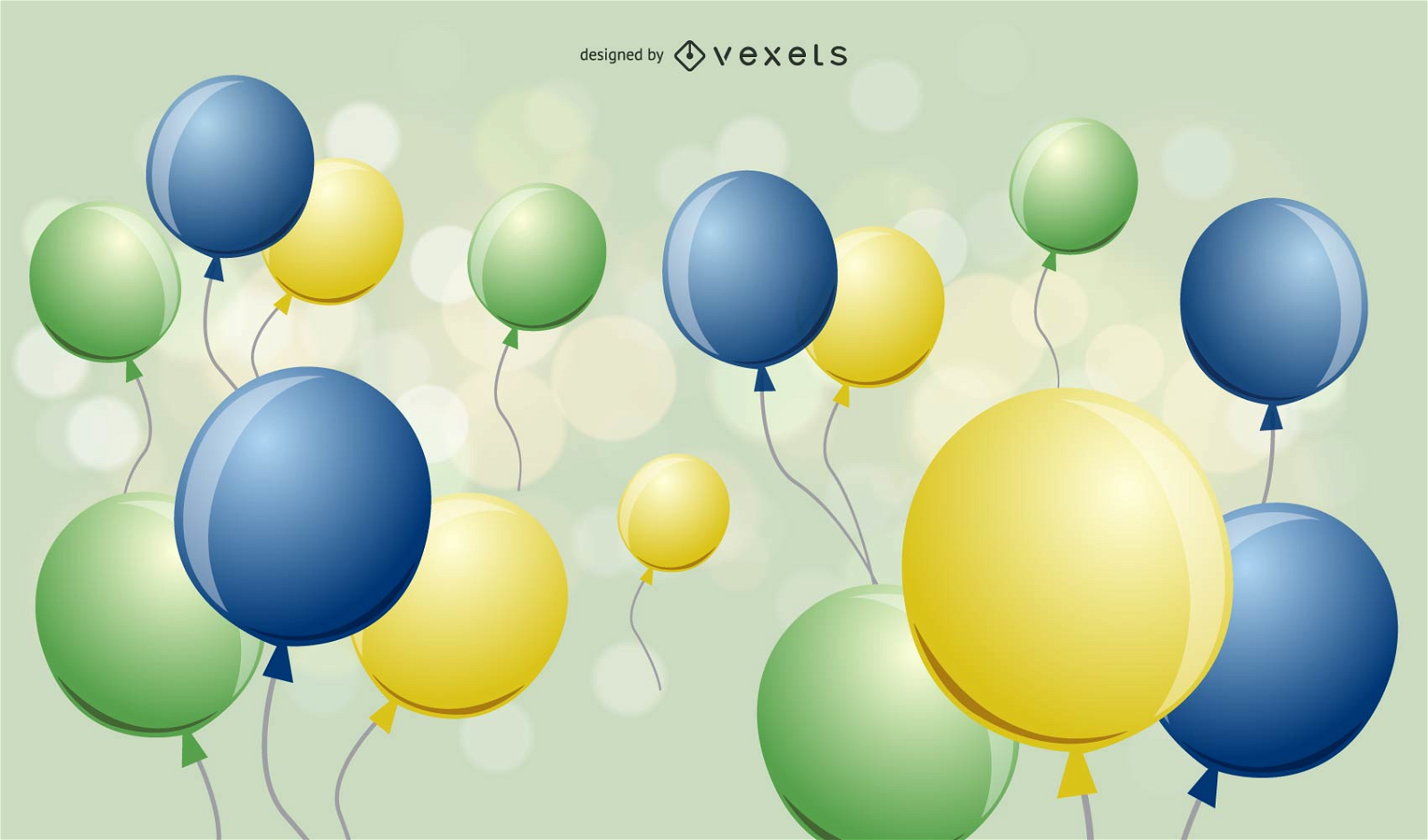 Ballons Design Hintergrund