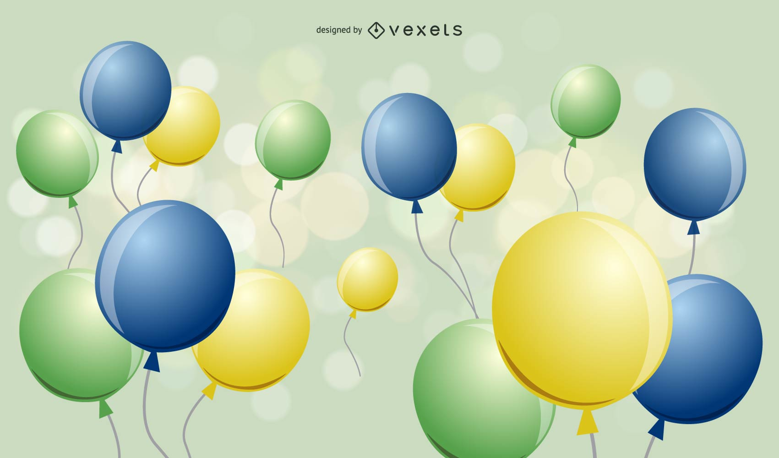 Balloons Design Background