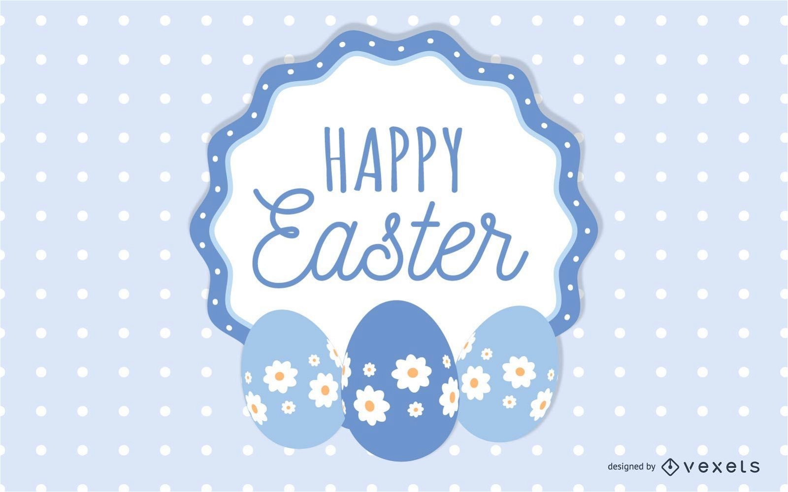 Happy Easter card design