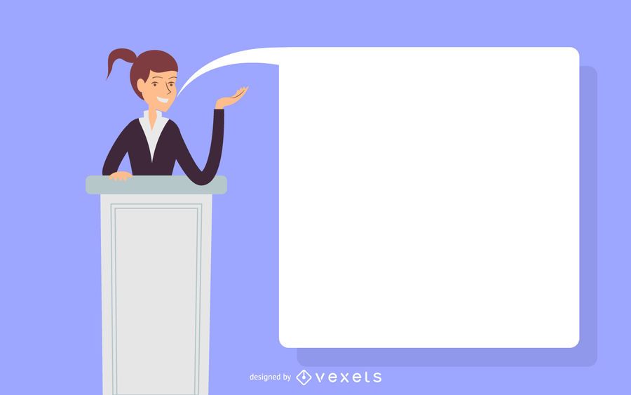 Woman speech illustration Woman speech illustration