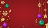 Fancy Christmas Message Template Vector Download