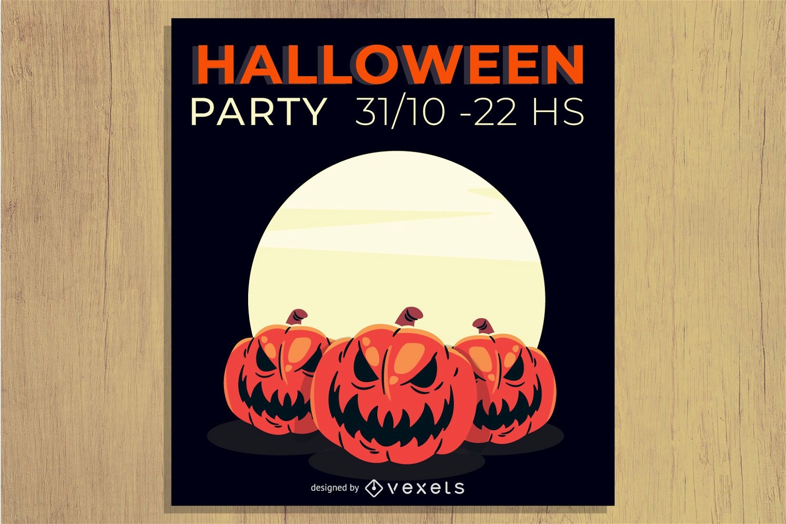 Horrifying Halloween party flyer