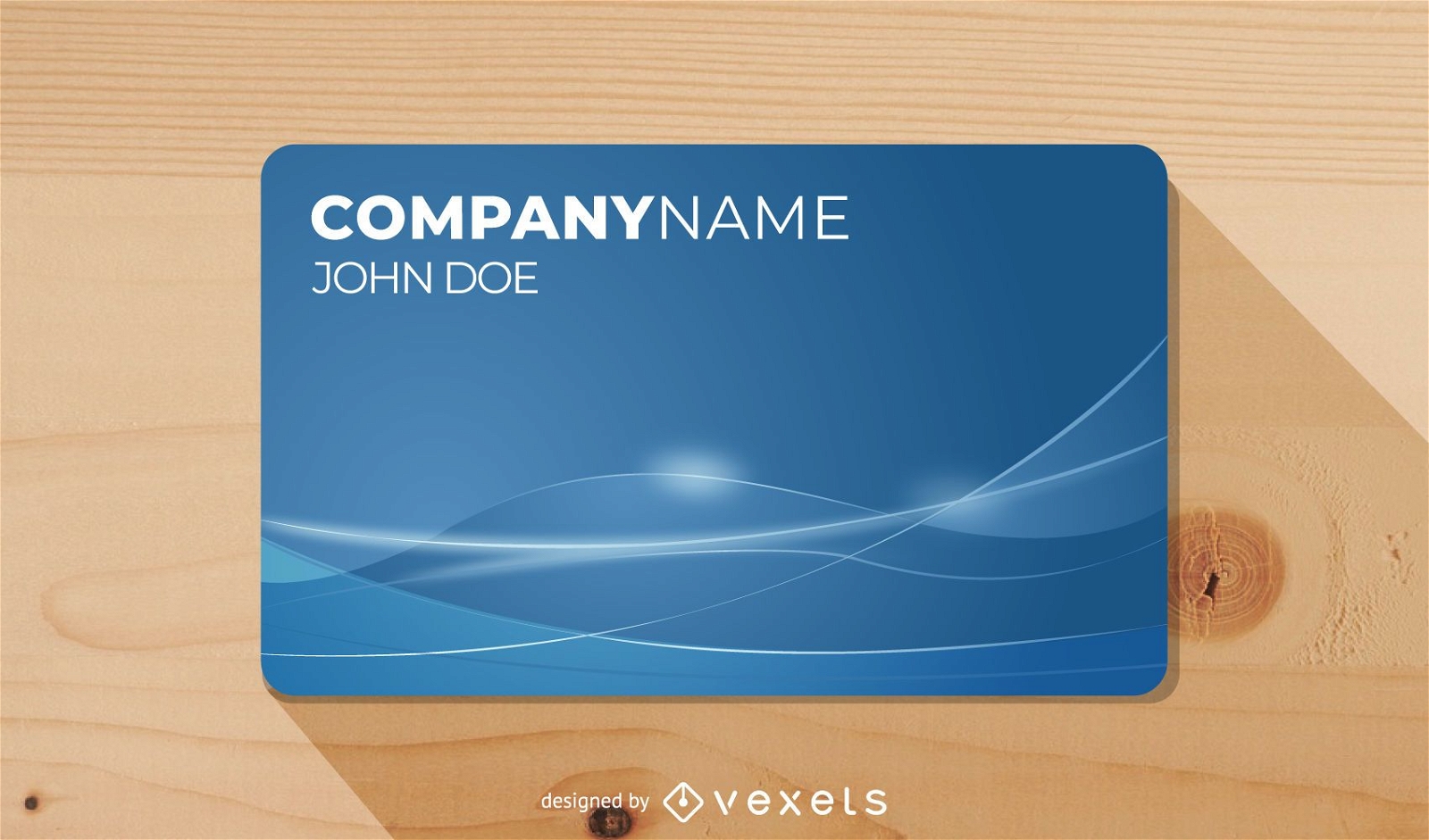 Blue Wave Business Card Design Template