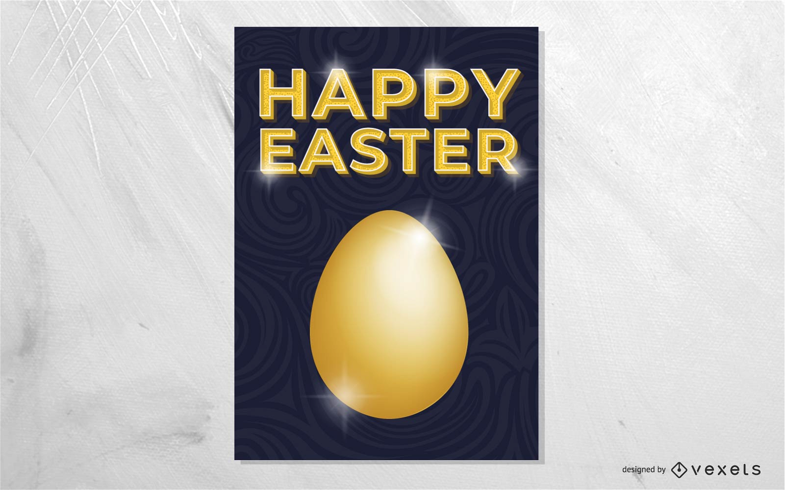 Easter golden egg design
