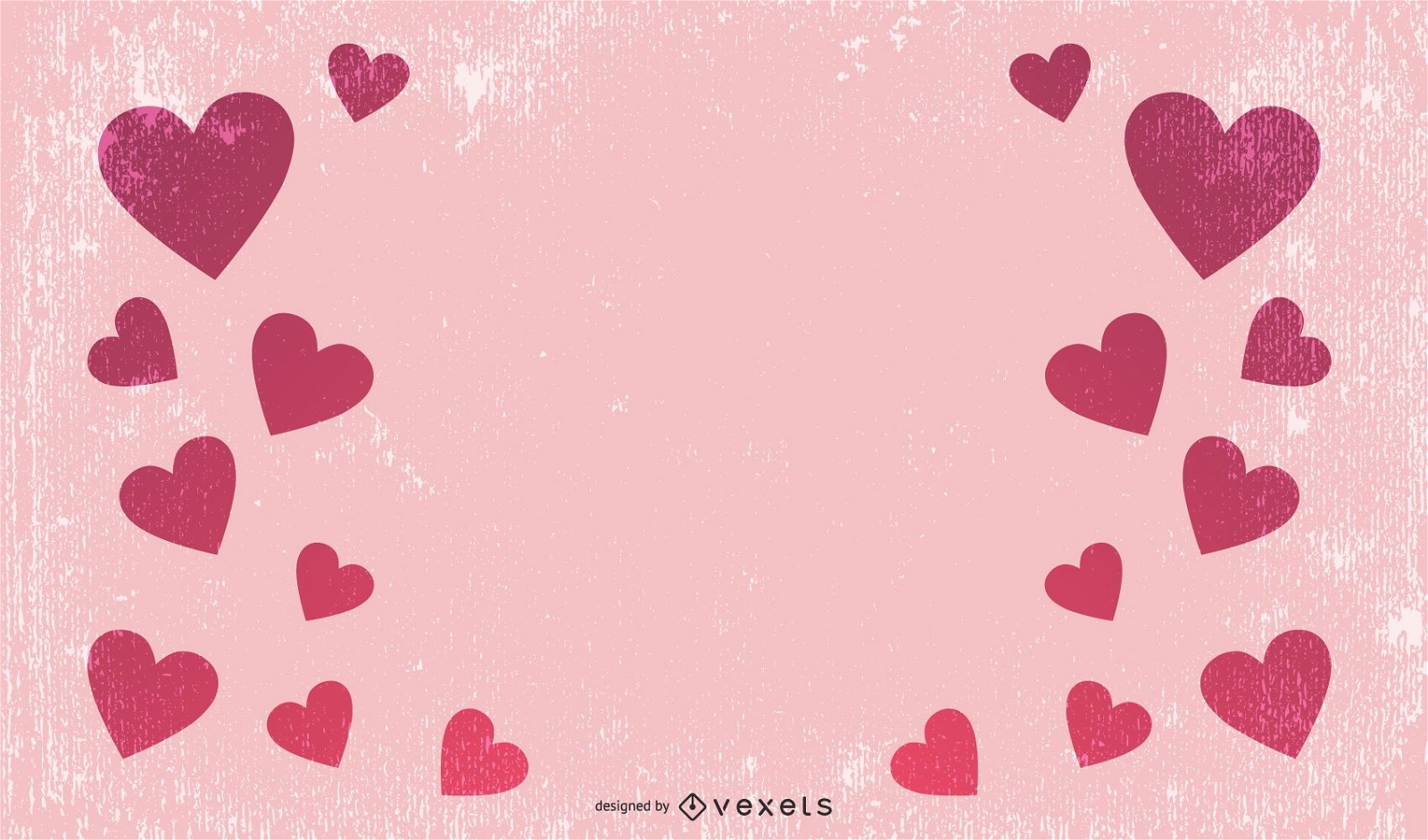 Hearts Grungy Background