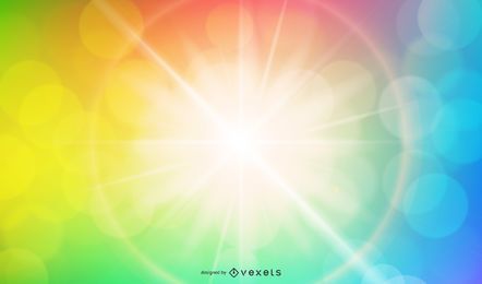 Plano de fundo Rainbow Sunburst