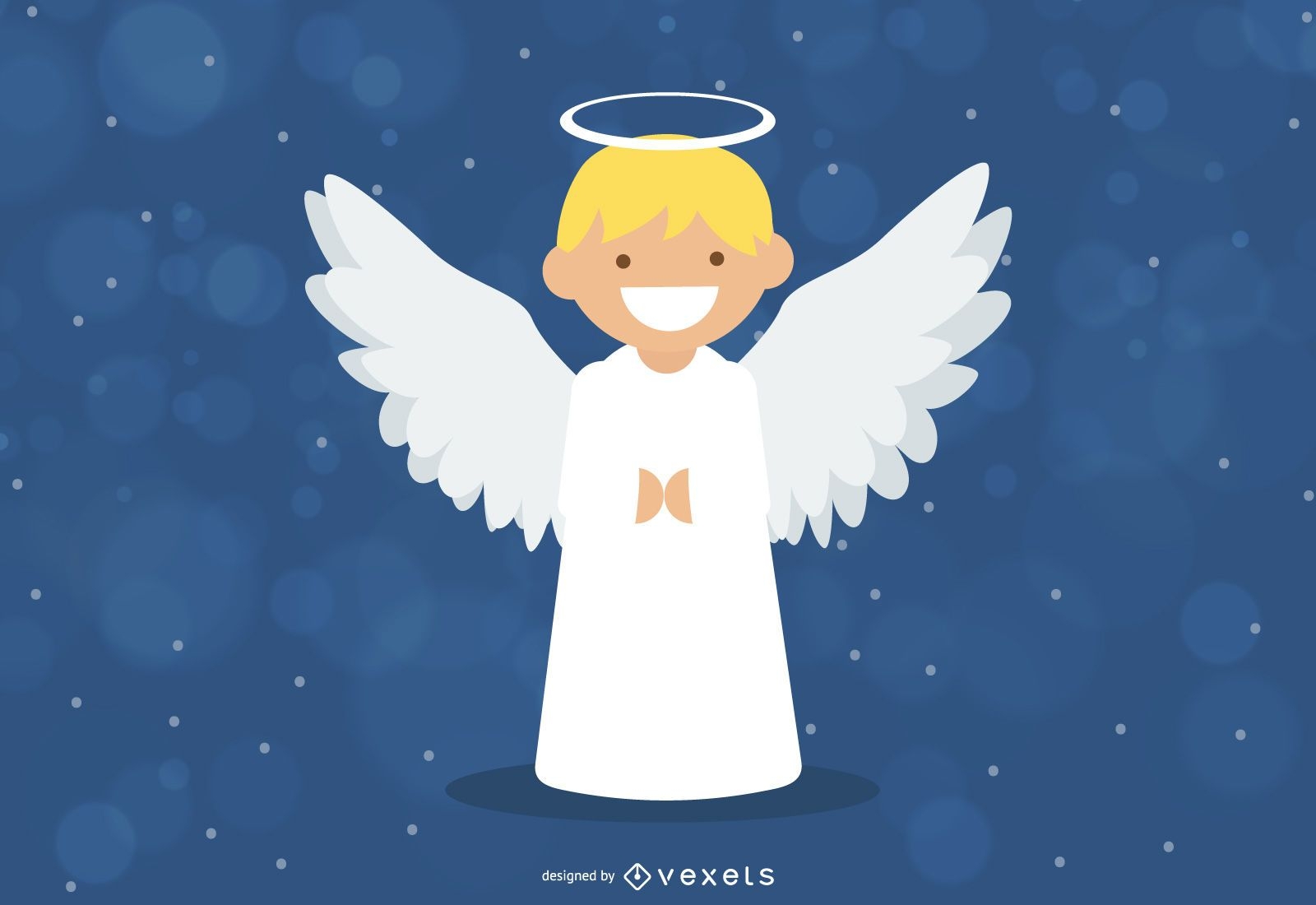 Angel Child Cartoon Illustration