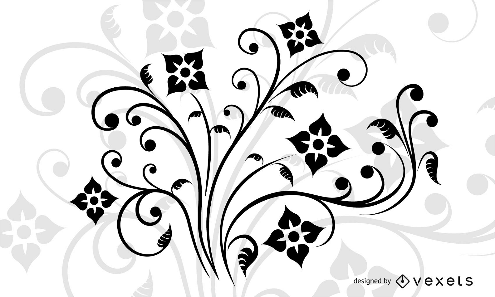 Swirl Floral Decoration