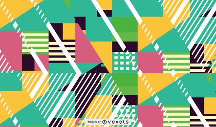 Color and shapes pattern