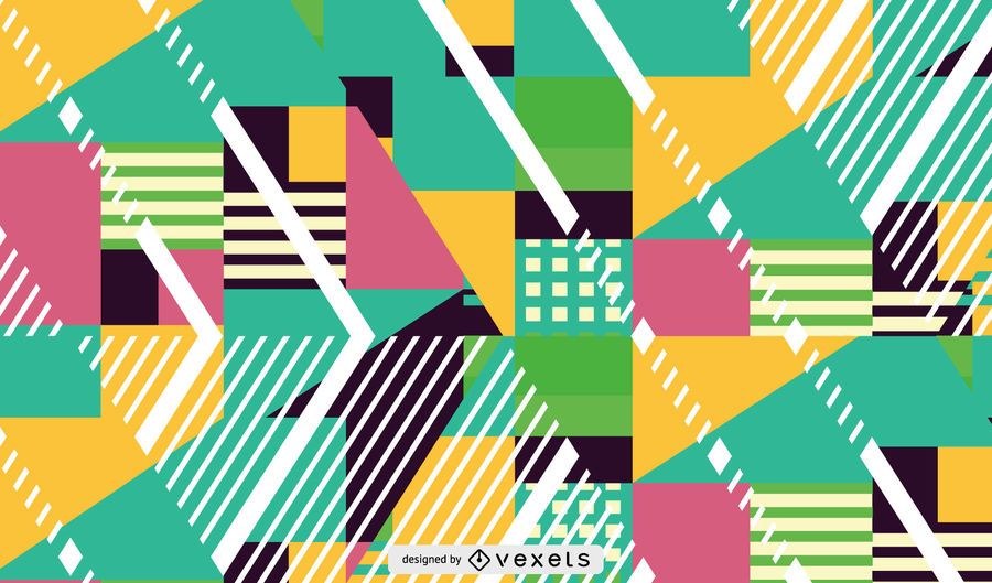 Color And Shapes Pattern - Vector Download