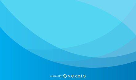 Clear Blue Curves Background Design