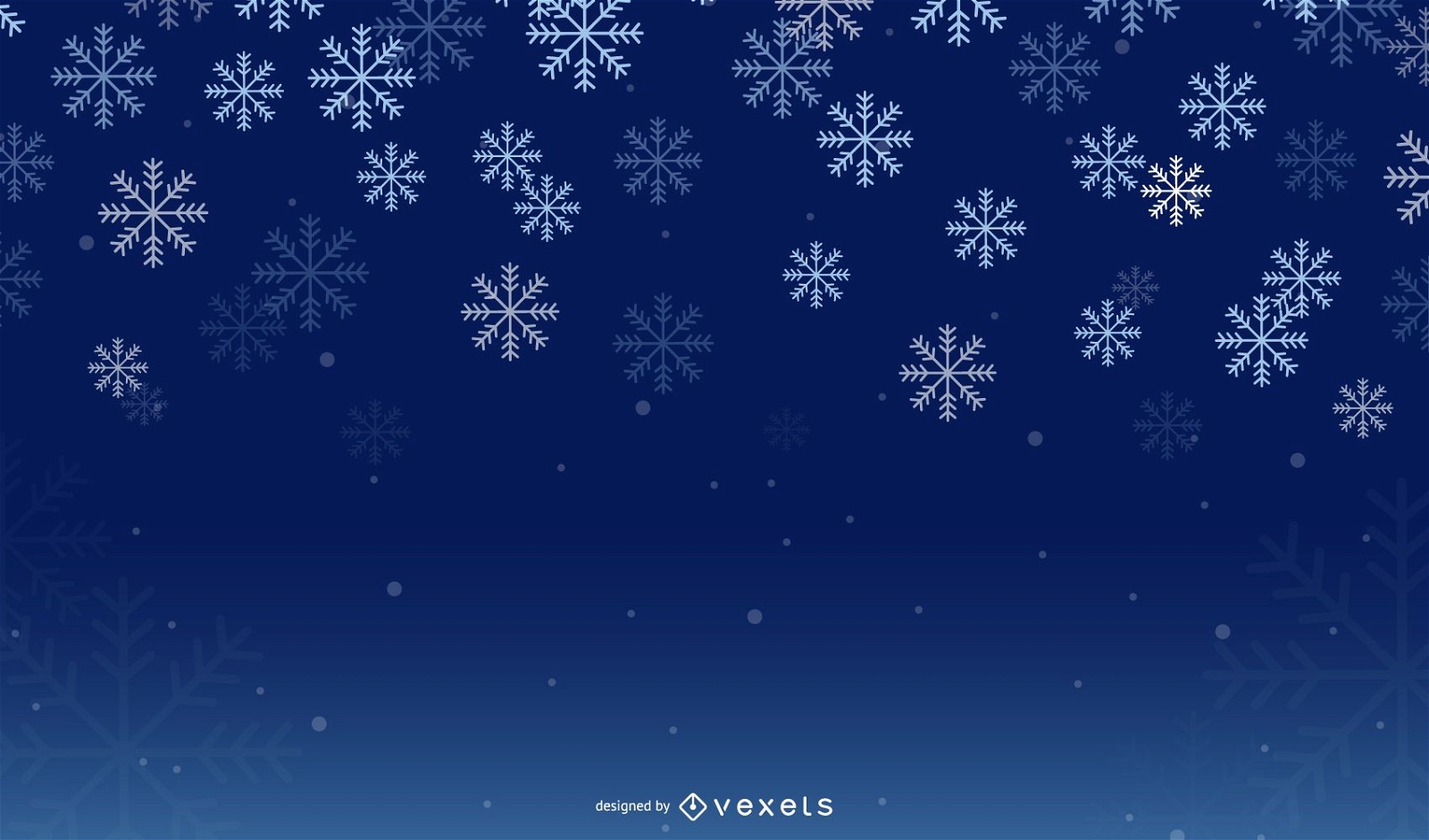 Night Snowflake Winter Background