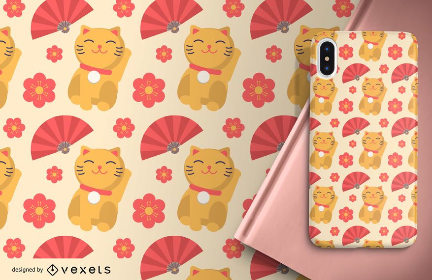 Diseño de fondo lindo patrón japonés Diseño de fondo lindo patrón japonés