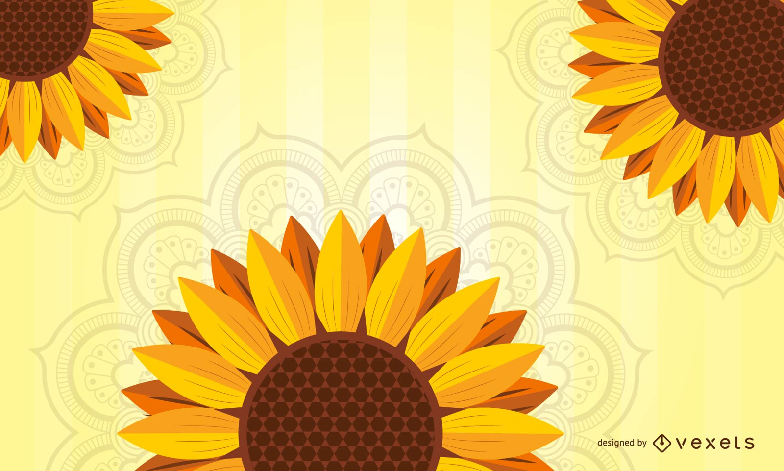 Fondo de girasol de primavera