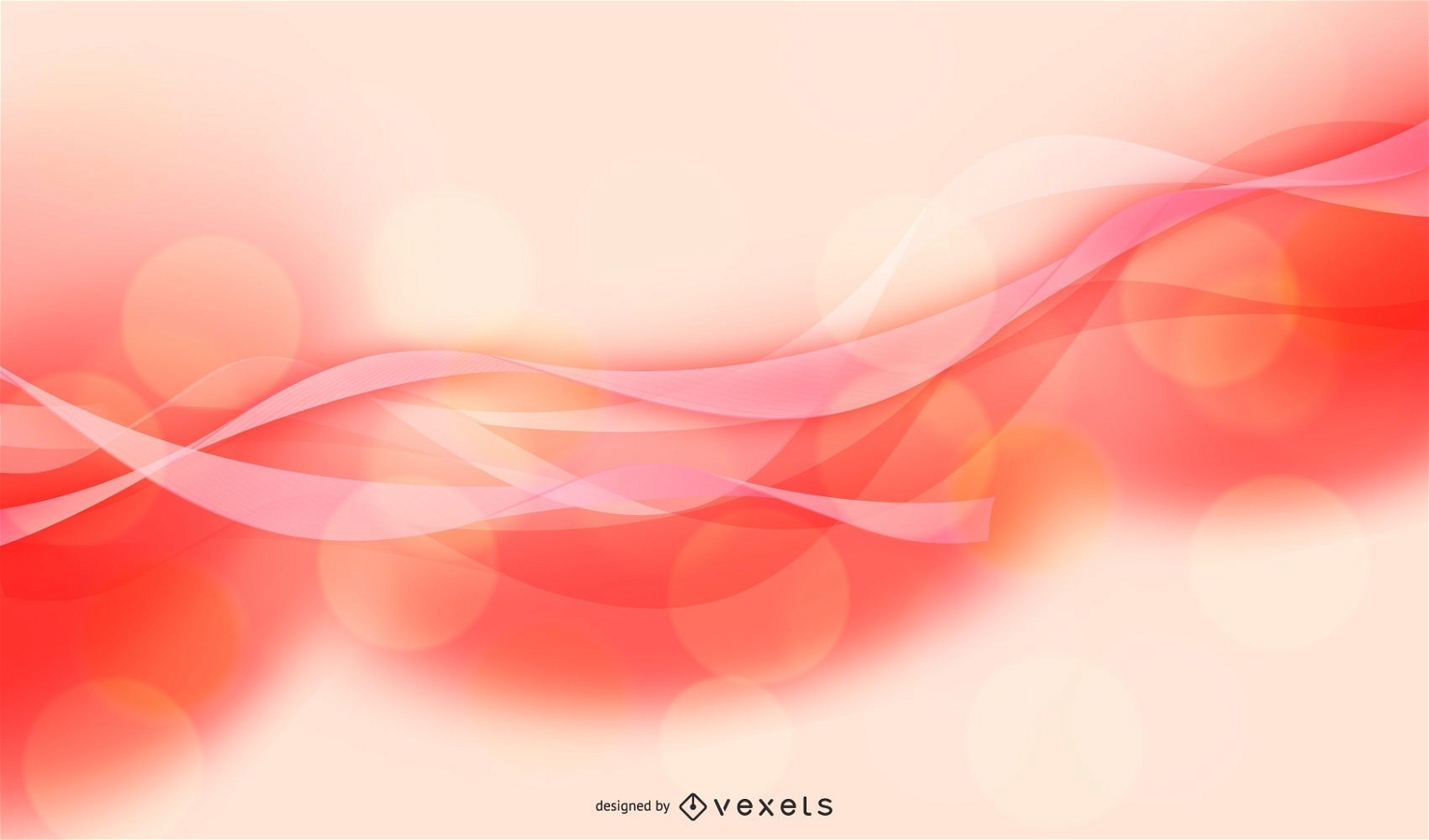 Light Pink Wave Background Design 