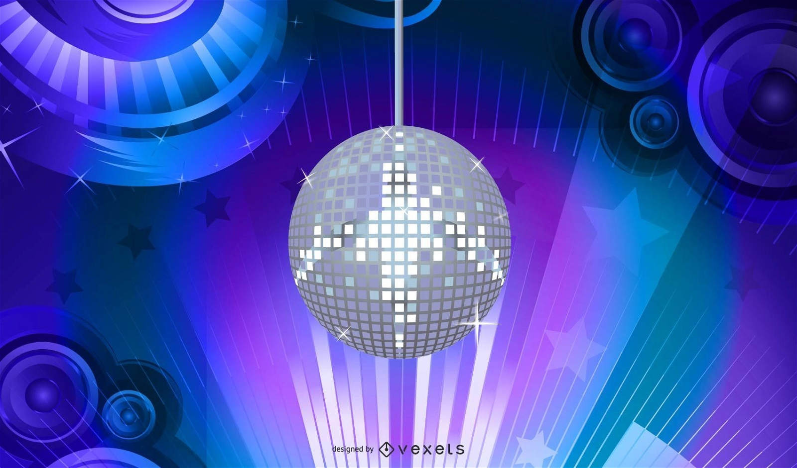 Disco Ball Musik Hintergrund