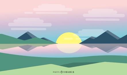 Simple Sunrise Background