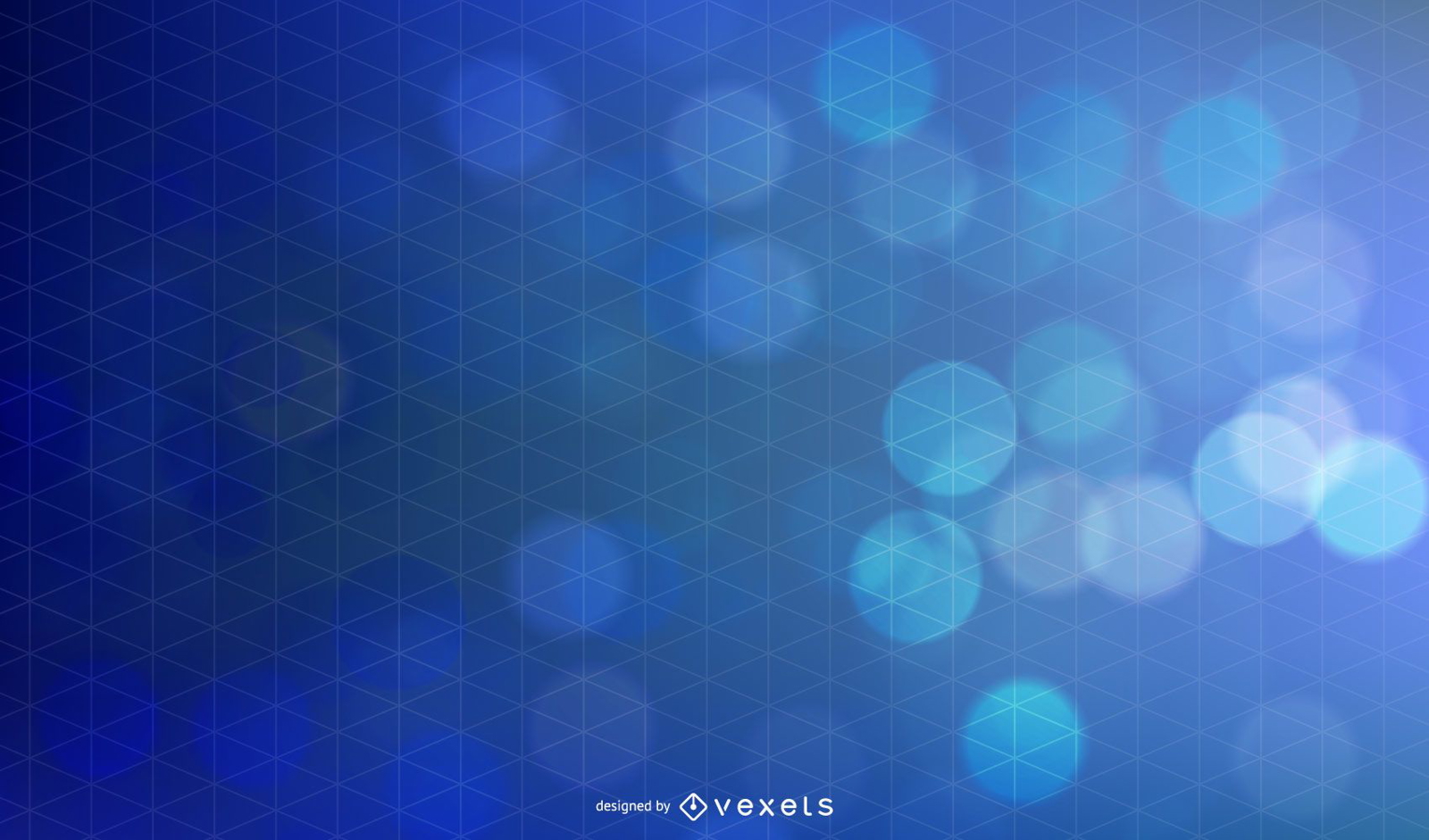 Abstract Blue Bokeh Background